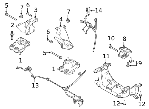 Engine & Trans Mounting for 2021 Land Rover Range Rover Sport #0