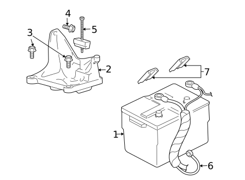 Battery for 2004 Mercury Marauder #0
