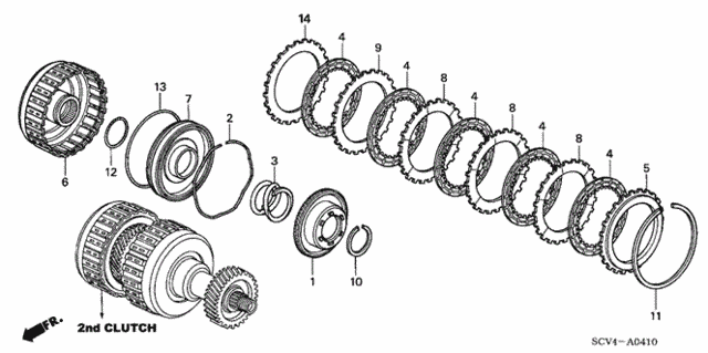 AT Clutch (Second) for 2005 Honda Element #0