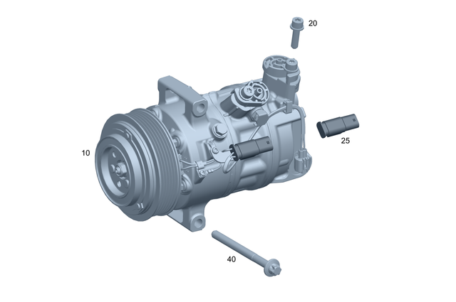 830410264 - Heating and Ventilation: Refrigerant Compressor for Mercedes-Benz Image image