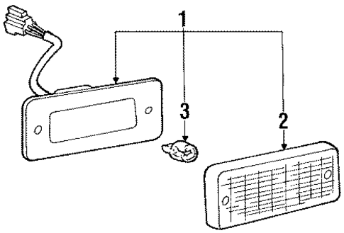 Side Marker Lamps for 1988 Mitsubishi Mirage #0