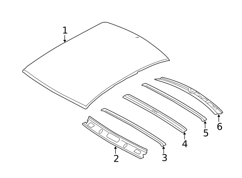 Roof & Components for 2011 Hyundai Sonata #0