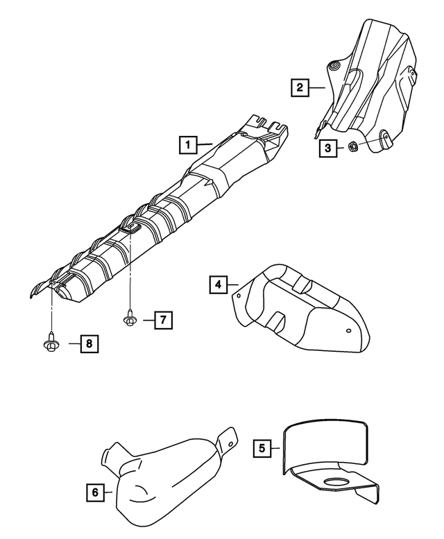 6503908 - Exhaust: Heat Shield Attach Nut for Mopar Image image