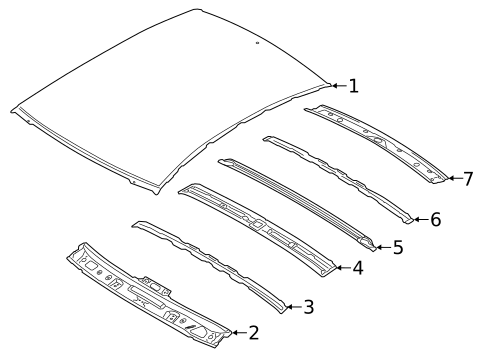 Roof & Components for 2014 Kia Rio #0