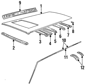 Roof & Components for 1994 Volvo 940 | OEM Parts Online