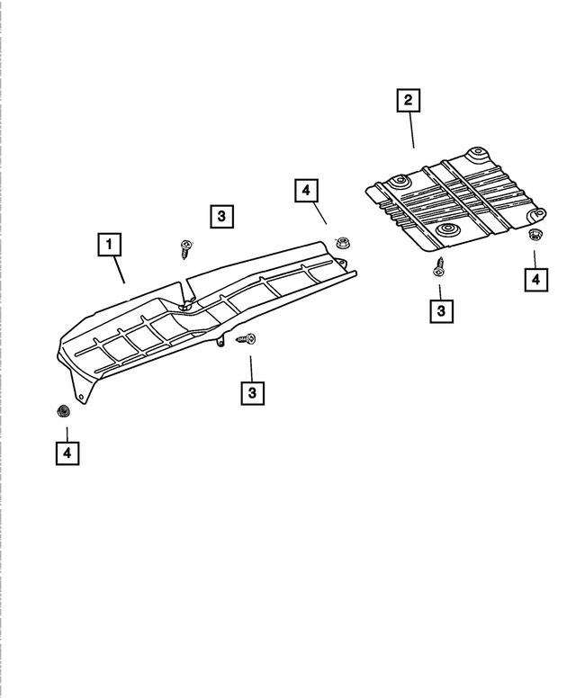 55176694AF - Exhaust: Muffler Shield for Mopar Image