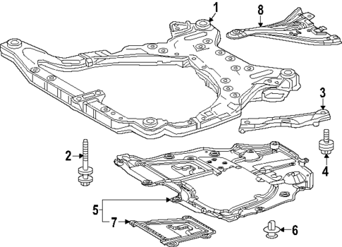 Suspension Mounting for 2025 Lexus TX500h #1