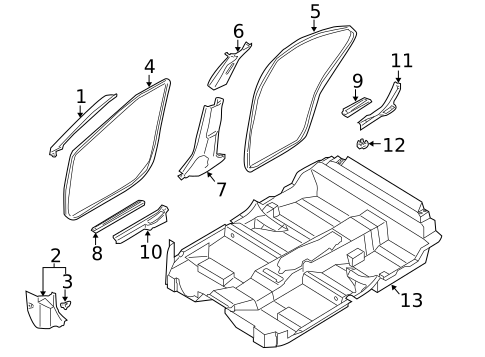 Interior Trim - Pillars for 2004 Nissan Sentra #0