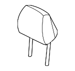 88700A5000SGC - Body: Headrest for Hyundai Image