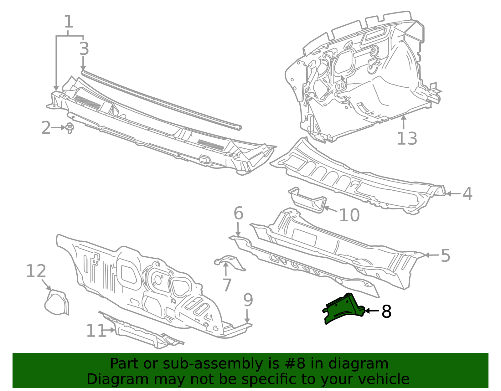 15870696 - OEM GM Extension Panel | GMPartsCenter.net | GM Parts Center