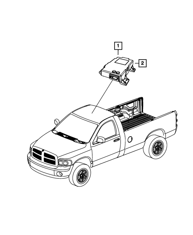 « 68105821AB – Electrical : Boussole Module, États-unis, Canada, Mexique pour Mopar Image »