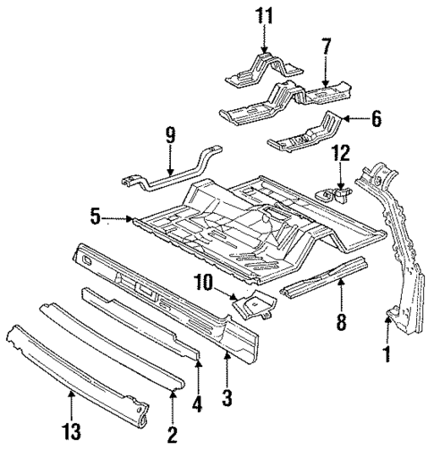 Rocker for 1993 Lincoln Mark VIII #0