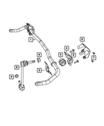 V4895483AC - Front Suspension: Stabilizer Bar Link, Left for Mopar Image