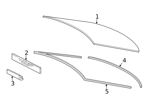Glass & Hardware - Back for 2020 Lexus ES300h #0