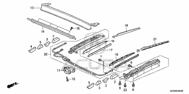 Roof Slide Components for 2011 Acura ZDX #0