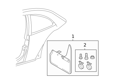 Exterior Trim - Quarter Panel for 2009 Volkswagen Beetle #0