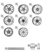 1UW00KDRAB - Wheels: Aluminum Wheel, Front Or Rear for Mopar Image
