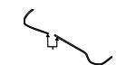 54105A96A66 - Body: Front Hose for BMW Image