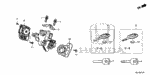 35111T2AA61 - : Key, Immobilizer &amp; Keyless (With Emblem) for Honda Image