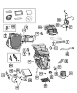 68428902AA - : A/c And Heater Unit Seal Kit for Mopar Image