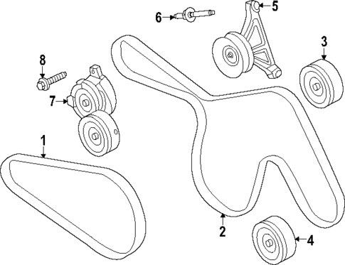 Belts & Pulleys for 2022 Ford Bronco #0