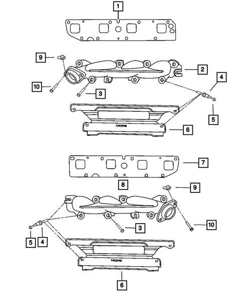 Manifolds for 2007 Jeep Commander #0