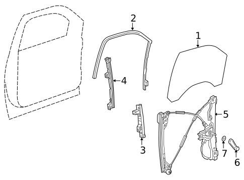 Front Door for 2021 Chevrolet Silverado 2500 HD #1