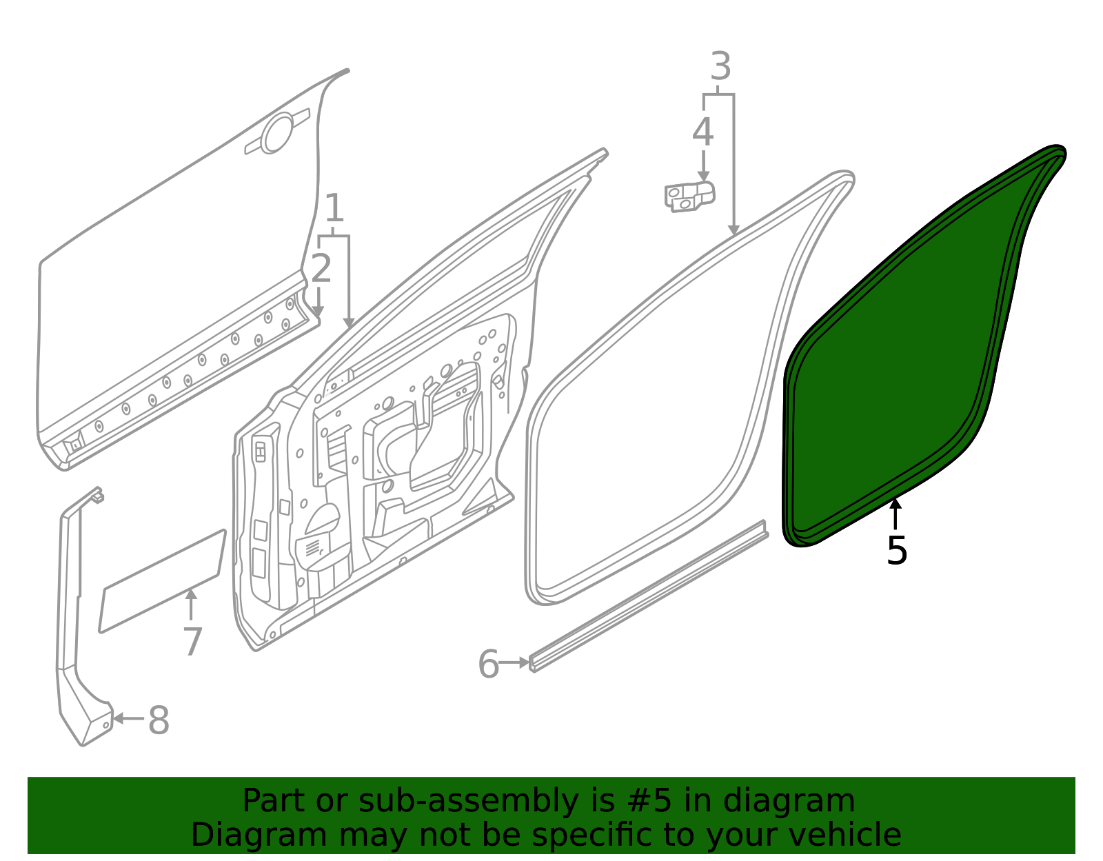2023-2025 Nissan ARIYA Weather-Strip On Body 76922-5MP0A | OEM Parts Online