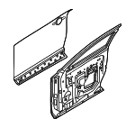 H010M5MPAA - Body: Door Shell for Nissan: ARIYA Image