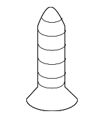 PAF008317 - Body: Convertible Top Lock Pad Screw for Porsche: 718 Boxster, 718 Spyder, 911 Image