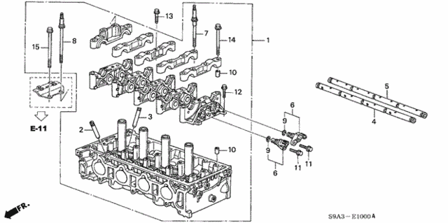 Cylinder Head for 2003 Honda CR-V #0