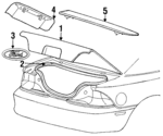 F4ZZ17B390A - Body: License Panel for Ford Image