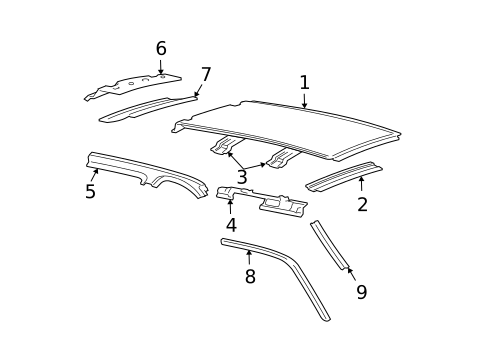 Roof & Components for 2015 Ford Expedition #0