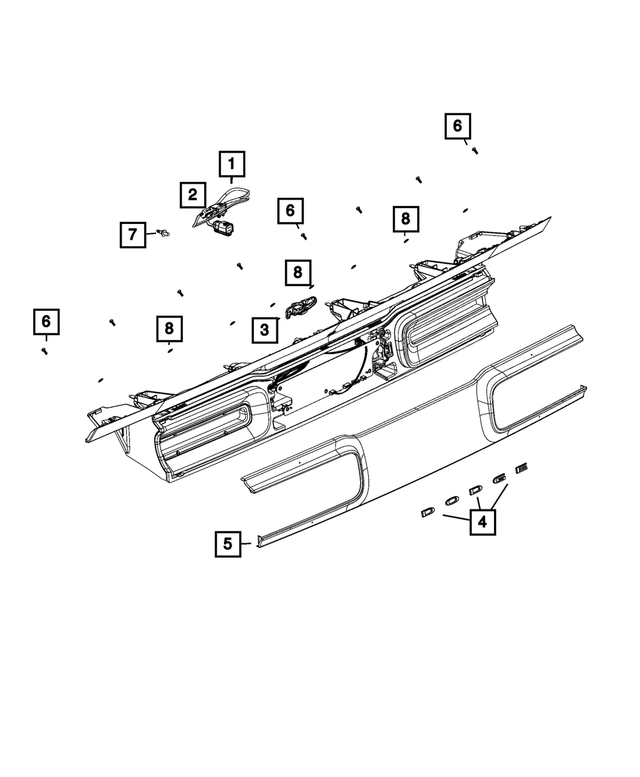 68254139AA - Electrical: Switch Button for Mopar Image
