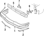 22536673 - Body: Bumper Cover for Oldsmobile: Cutlass Calais Image