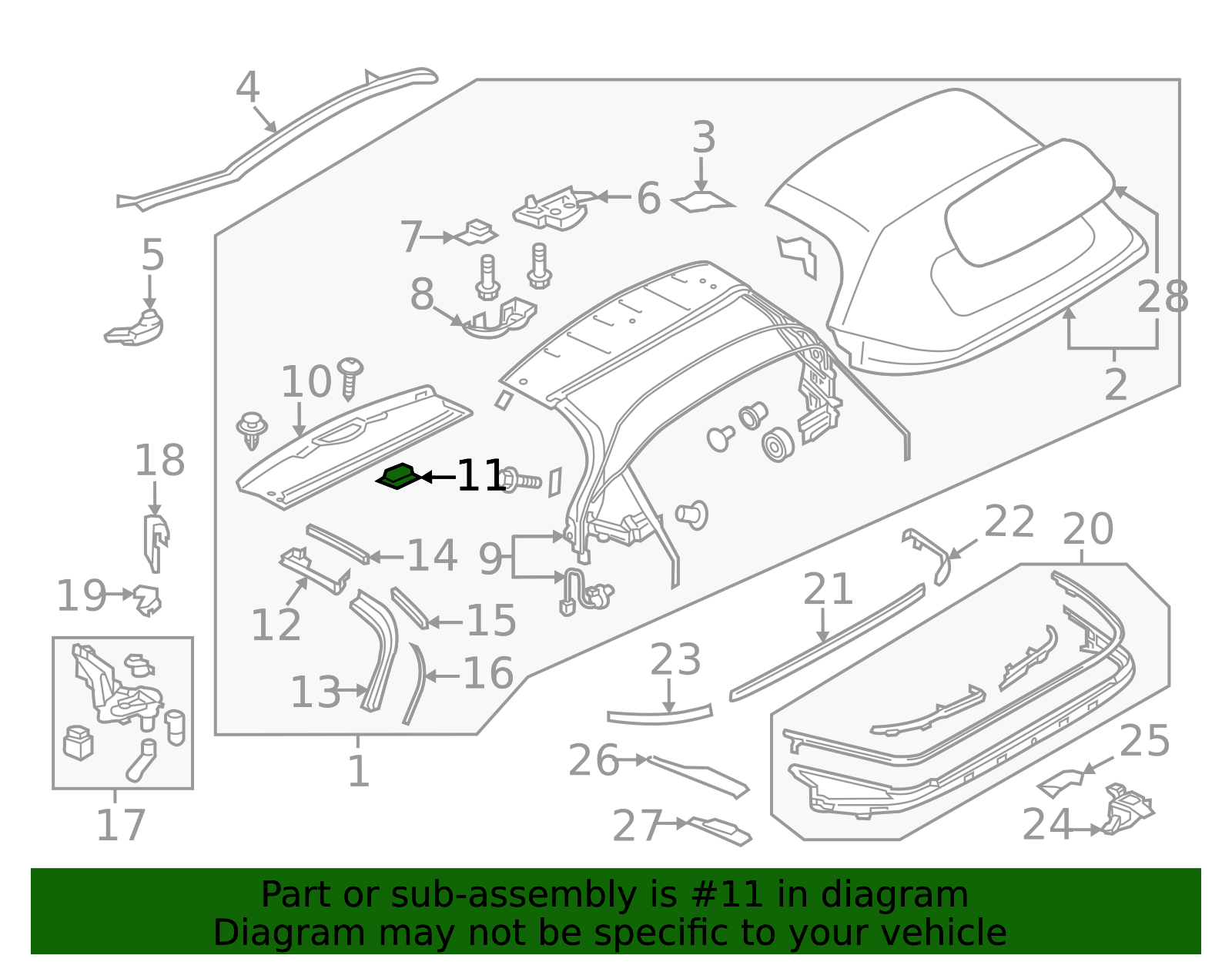 2016-2025 Mazda MX-5 Miata Convertible Top Crank N243-R1-331