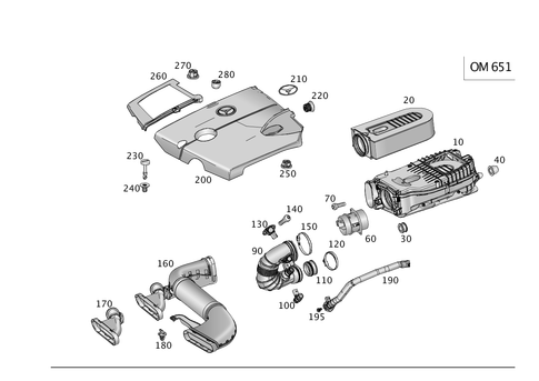 Diesel Vehicle Air Intake for 2015 Mercedes-Benz ML 250 #0