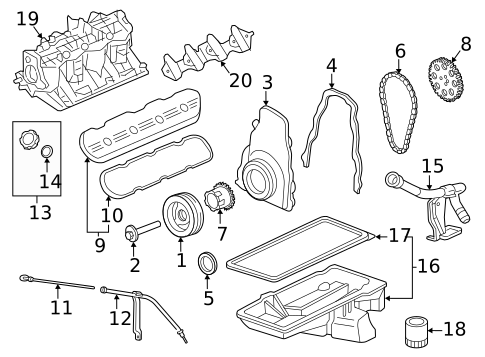 Engine Parts for 2017 GMC Savana 2500 #0