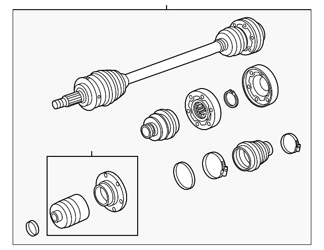 Axle Assembly - Porsche (9P1-407-271-B)
