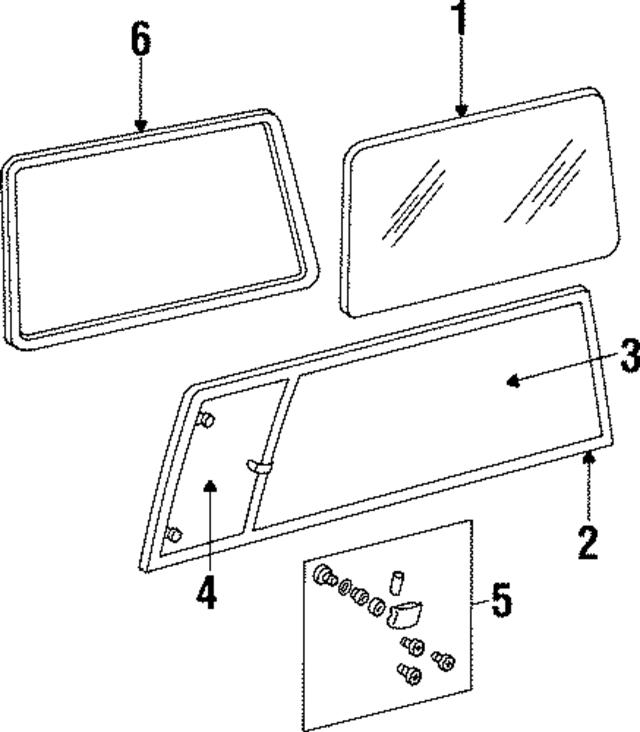 55000186 - Body: Glass for Mopar Image