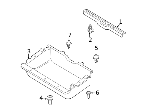 Interior Trim - Rear Body for 2000 Mazda MPV #0