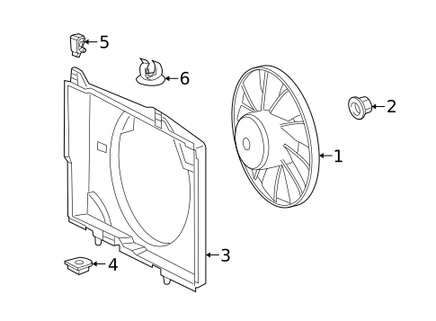 Cooling Fan for 2004 Chrysler Crossfire #0
