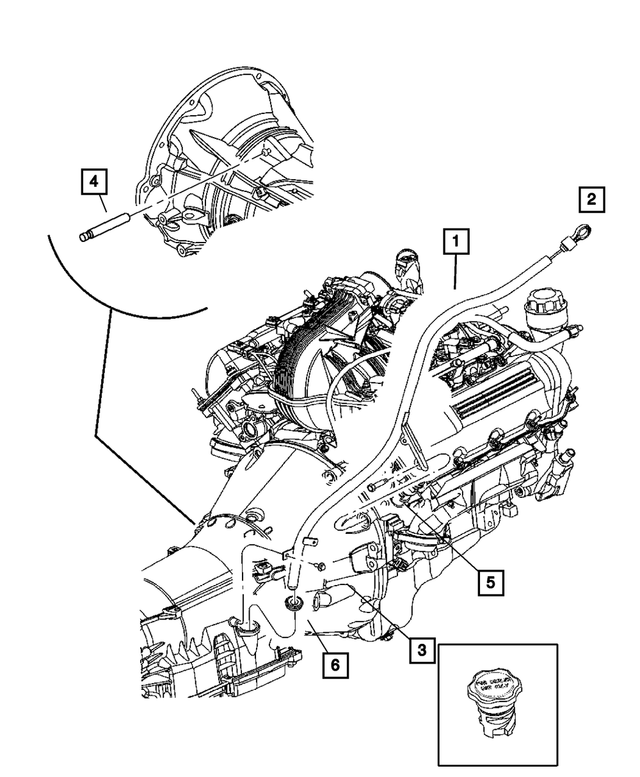 4810021 - Automatic Transmission 5 Speed [DGJ]: Grommet for Mopar Image