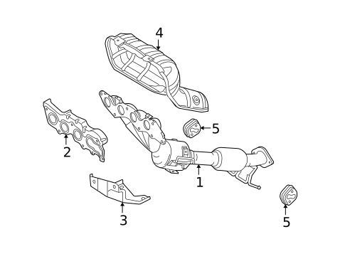 Exhaust Manifold for 2010 Mazda 5 #0