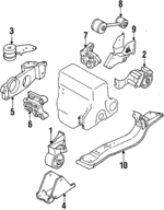 8944729352 - : Motor Mount Bracket for Isuzu Image