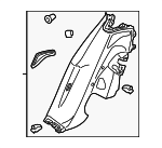 970555195007P8 - Body: Lower Quarter Trim for Porsche: Panamera Image