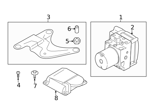 ABS Components for 2015 BMW 550i GT #1