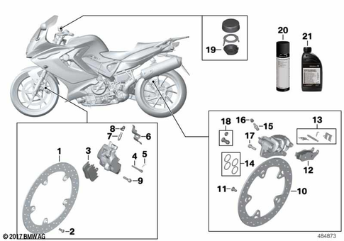 Brake Service for 2008 BMW-Motorrad F 800 S #0