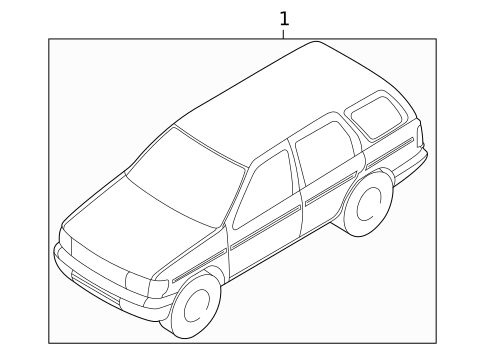 Stripe Tape for 1997 Nissan Pathfinder #0