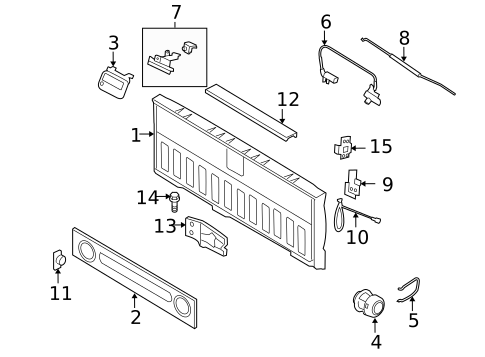 Tail Gate for 2009 Ford F-150 #3